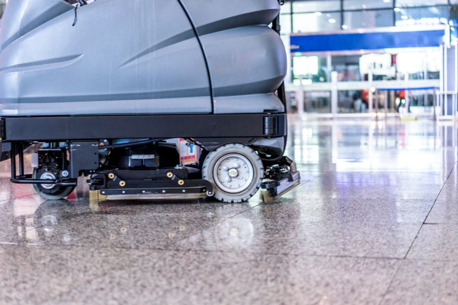 Commercial Floor cleaning by The Crew Janitorial